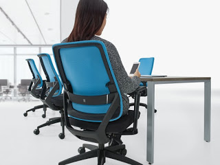 Global Sora Task Chair 6942 - Responsive Chair with Weight Sensing Mechanism