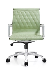 Annie Sea Foam Leather Office Chair Annie Sea Foam Leather Office Chair