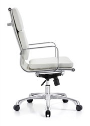 Hendrix White Leather Office Chair Hendrix White Leather Office Chair