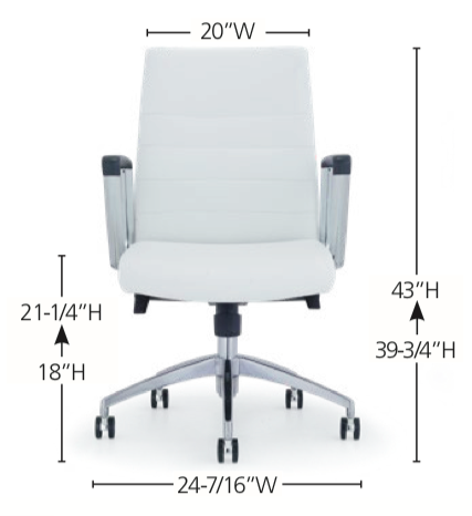 Enwork Ardi Mid Back Conference Chair