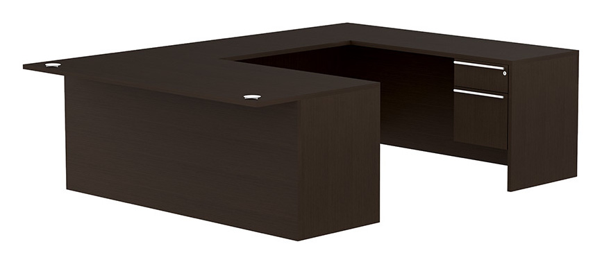 Cherryman Verde Modern U Shaped Desk Features