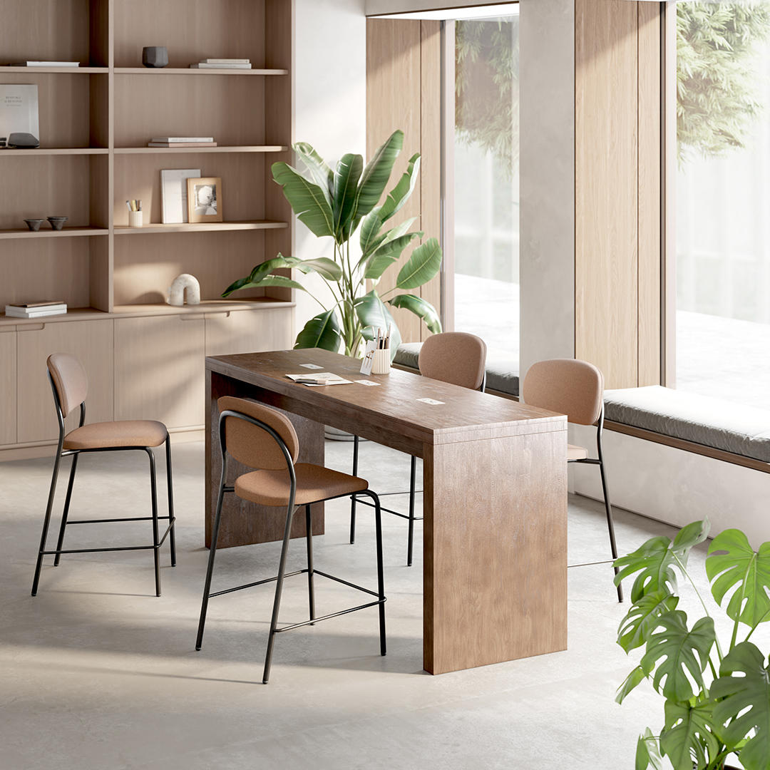 loci counter height table with power