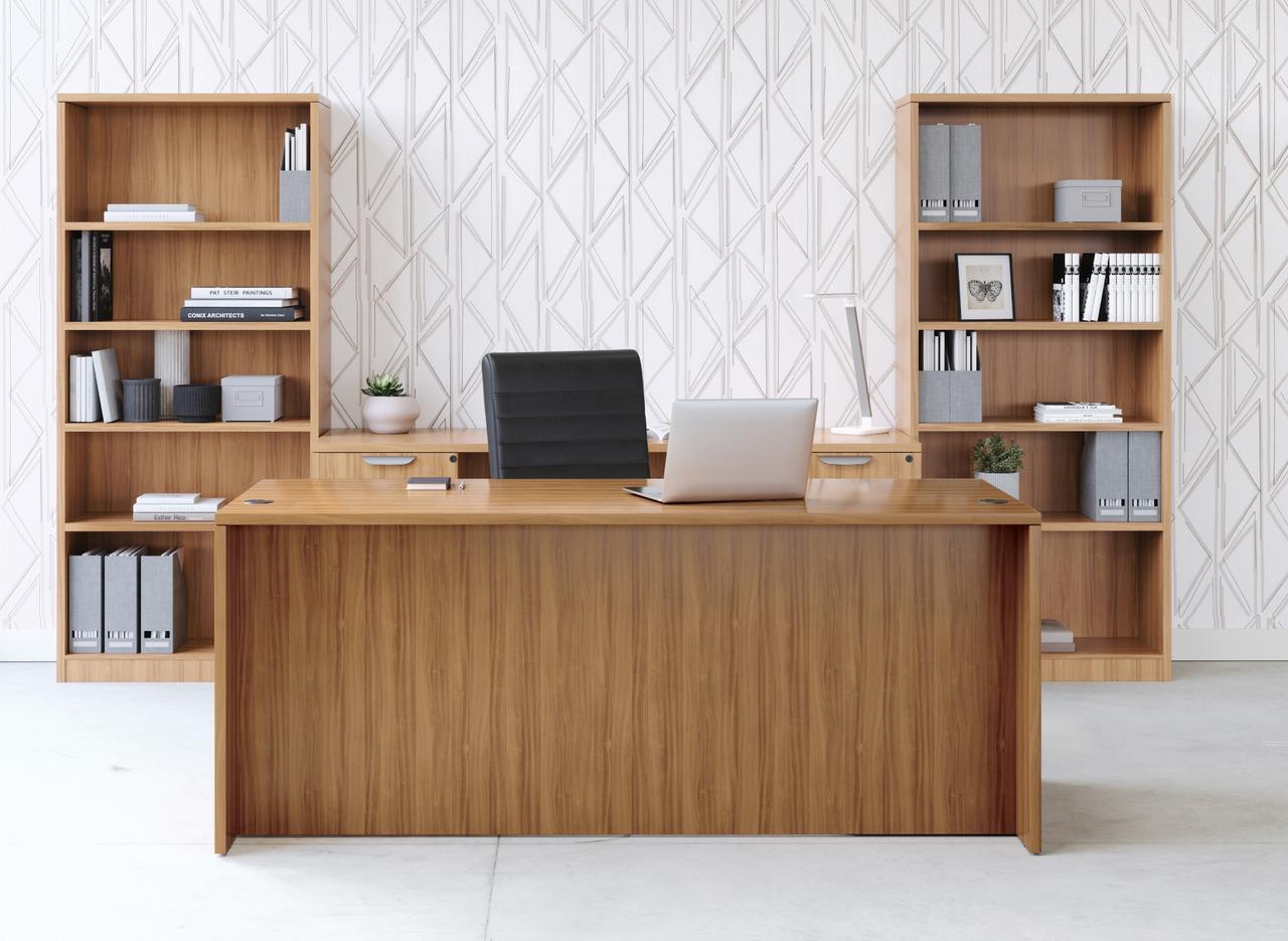 affordable laminate desk configuration